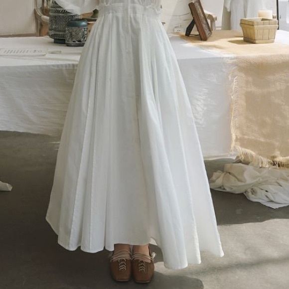 BRAND NEW Ango - Long-Sleeve White V-Neck Plain Maxi Shirt Dress - Picture 4 of 5